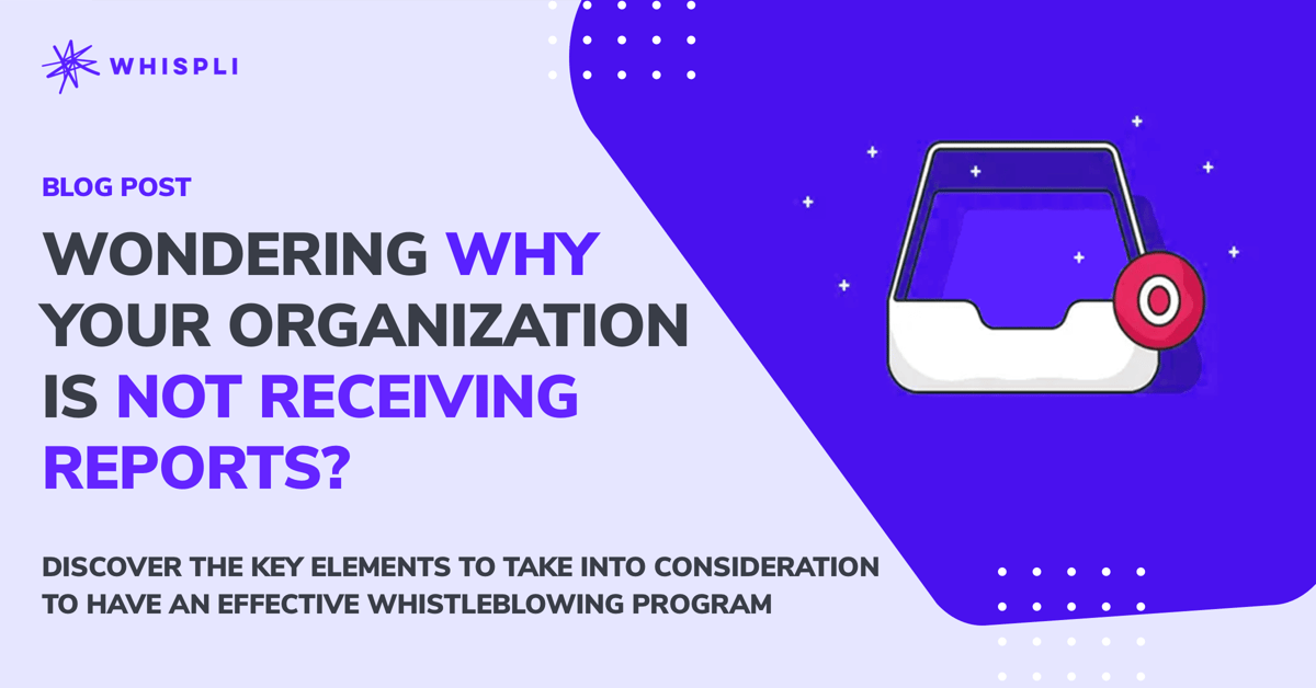Wondering why your organization is not receiving reports?